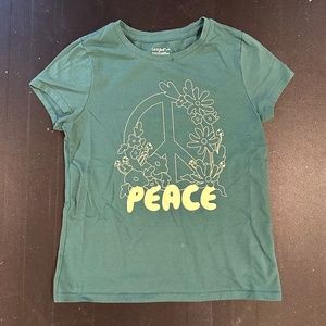 Cat & Jack T-Shirt | PEACE | sz M (8)